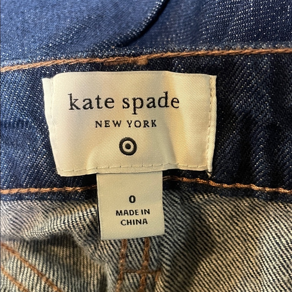 Kate Spade X Target High Rise Rolled Cuff Dark Blue Ankle Jeans Size 14 | NWT! - Picture 11 of 12